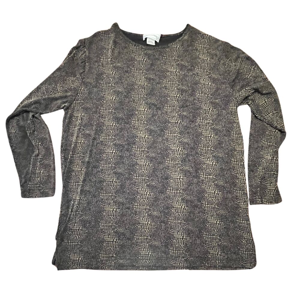 FRAZIER LAWRENCE NYLON/SPANDEX STRETCH BLOUSE SIZE SMALL